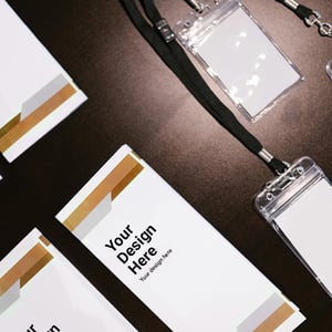 Brochure and name tags